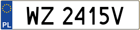 Trailer License Plate